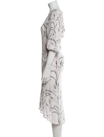 AllSaints Printed Midi Length Dress
