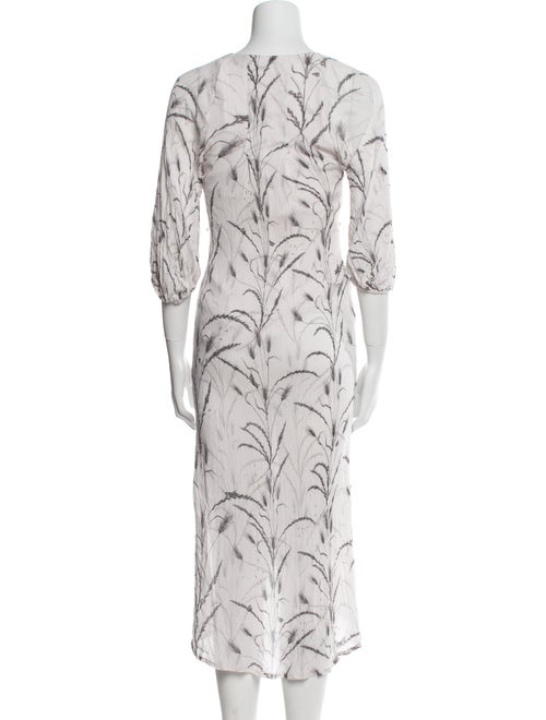 AllSaints Printed Midi Length Dress