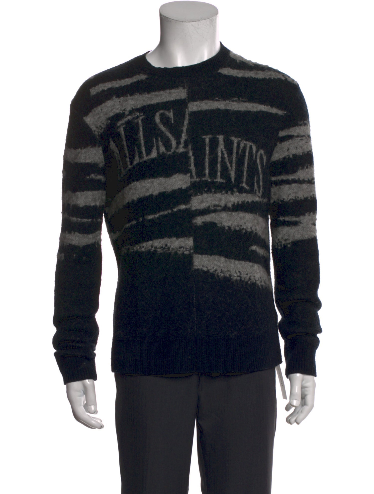 AllSaints Wool Printed Pullover