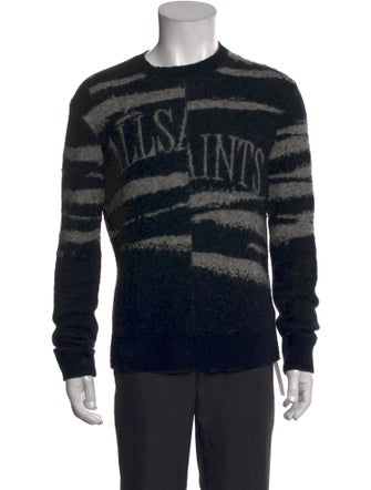 AllSaints Wool Printed Pullover