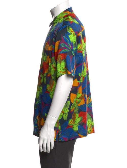 AllSaints Floral Print Short Sleeve Shirt