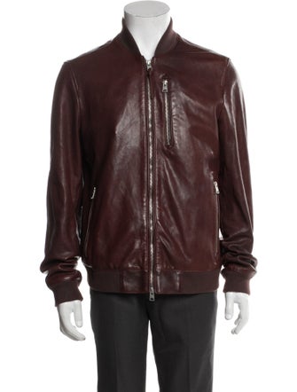 AllSaints Leather Bomber Jacket