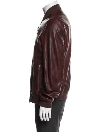 AllSaints Leather Bomber Jacket