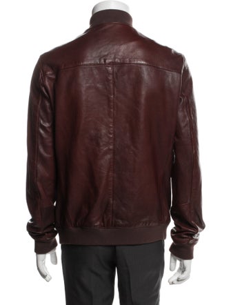 AllSaints Leather Bomber Jacket