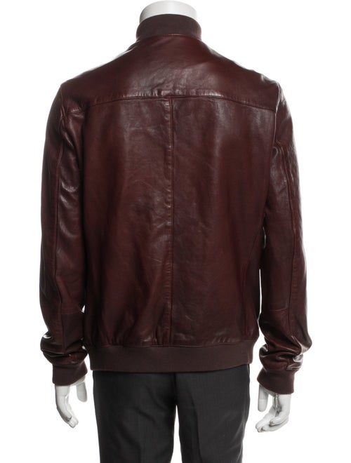 AllSaints Leather Bomber Jacket