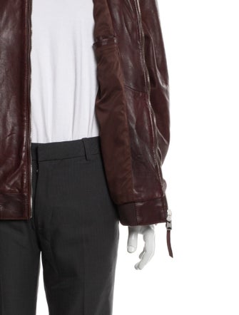 AllSaints Leather Bomber Jacket
