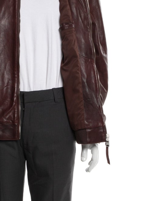 AllSaints Leather Bomber Jacket