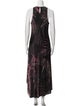 AllSaints Printed Long Dress