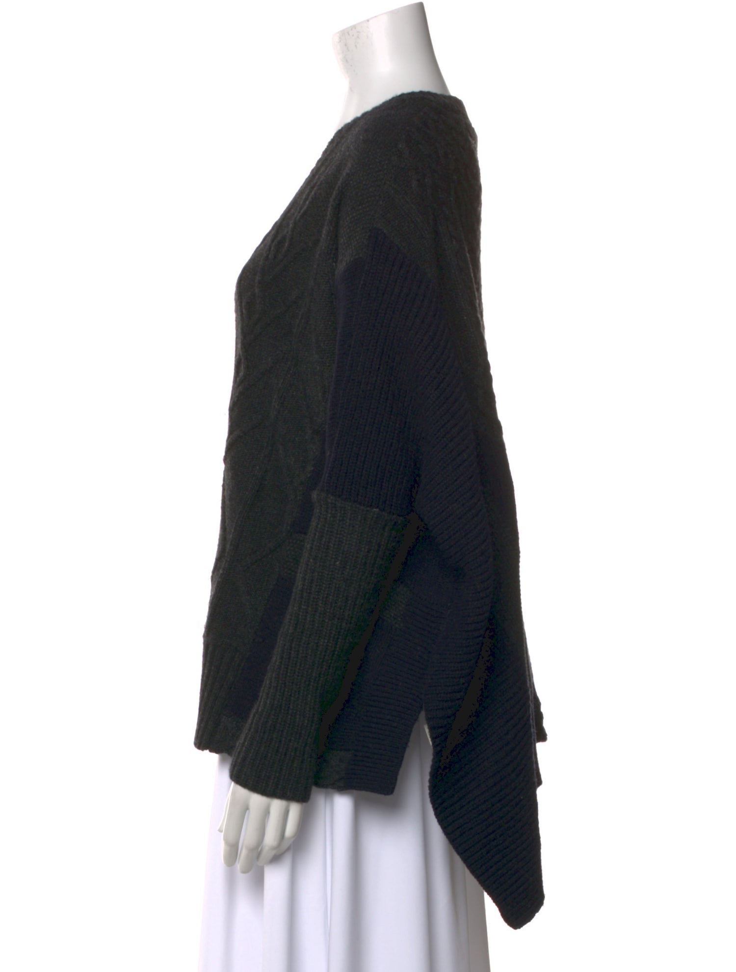 AllSaints Printed V-Neck Sweater