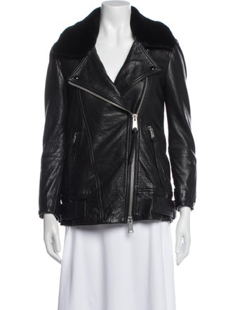 AllSaints Leather Faux Fur Jacket