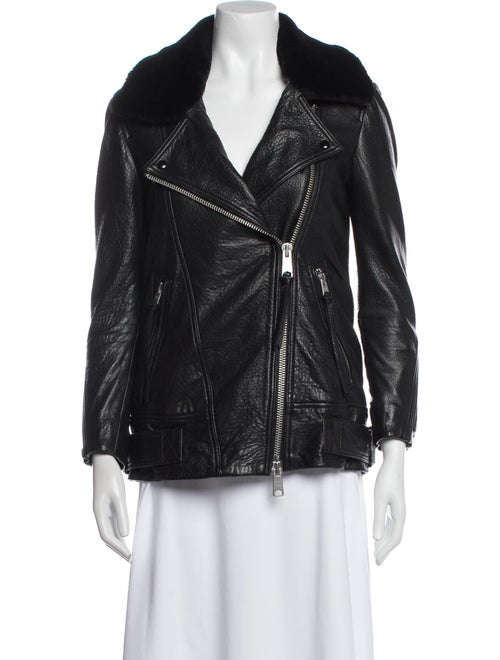 AllSaints Leather Faux Fur Jacket