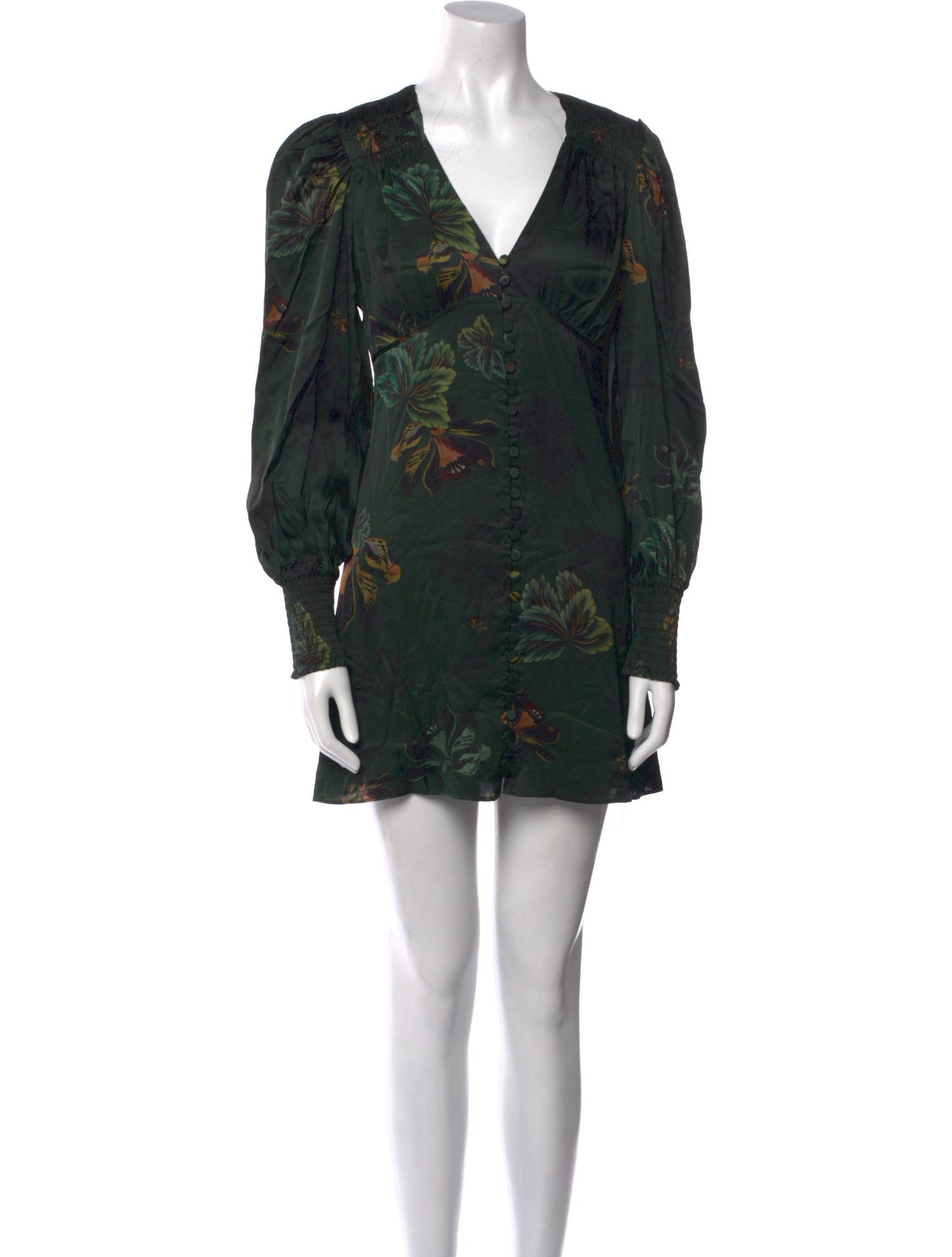 AllSaints Silk Long Dress