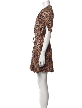 AllSaints Animal Print Knee-Length Dress