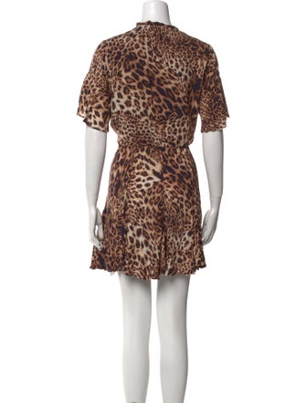 AllSaints Animal Print Knee-Length Dress