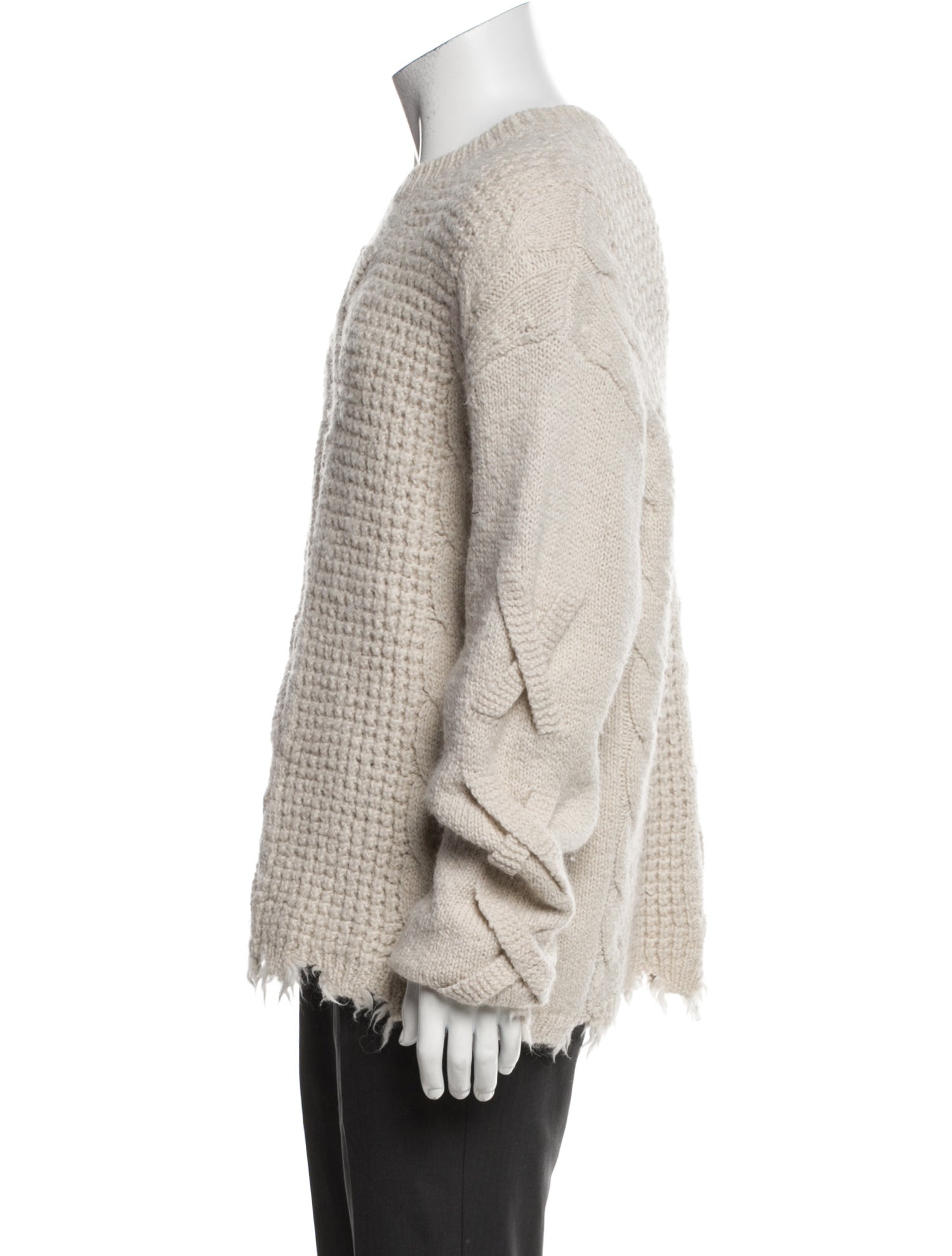 AllSaints Wool Crew Neck Cardigan
