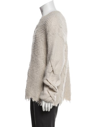 AllSaints Wool Crew Neck Cardigan