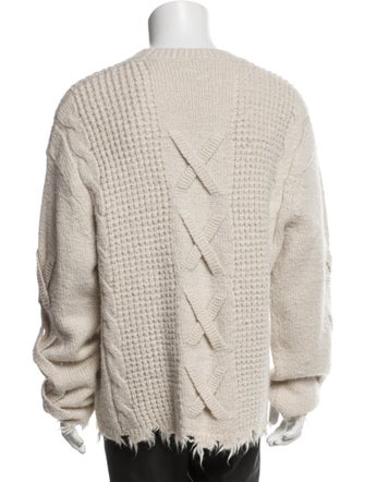 AllSaints Wool Crew Neck Cardigan