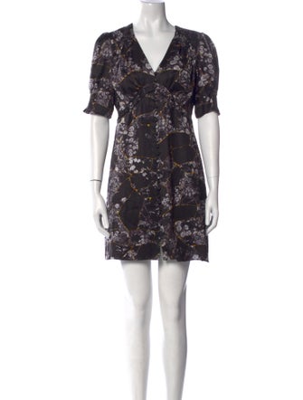 AllSaints Floral Print Mini Dress