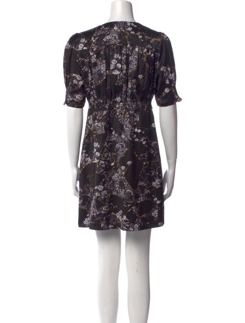 AllSaints Floral Print Mini Dress