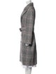 AllSaints Plaid Print Trench Coat