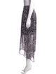 AllSaints Animal Print Midi Length Skirt