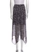 AllSaints Animal Print Midi Length Skirt