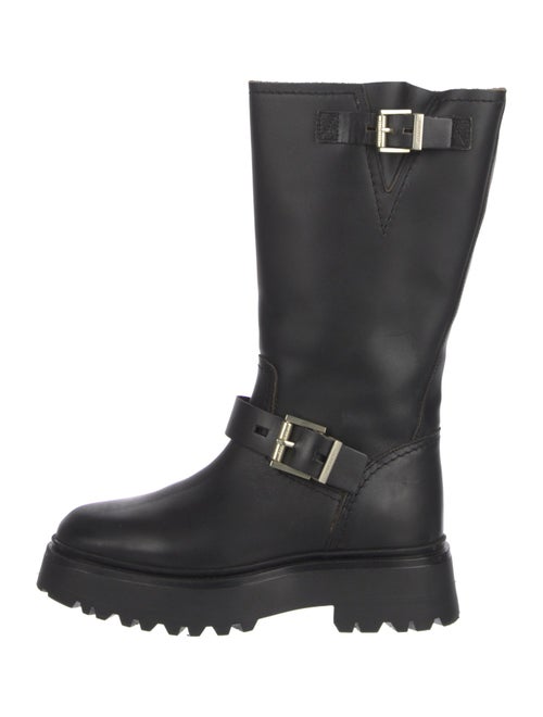 AllSaints Leather Moto Boots