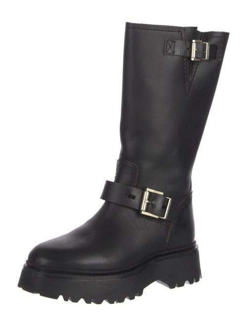 AllSaints Leather Moto Boots