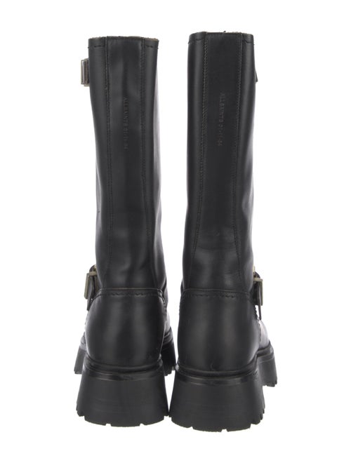 AllSaints Leather Moto Boots