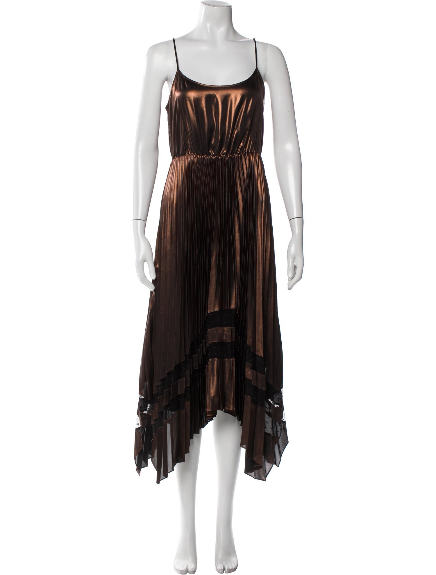 AllSaints Scoop Neck Midi Length Dress