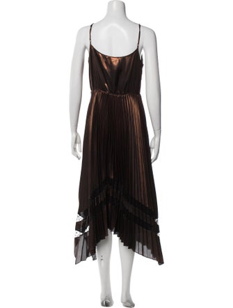 AllSaints Scoop Neck Midi Length Dress