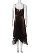 AllSaints Scoop Neck Midi Length Dress