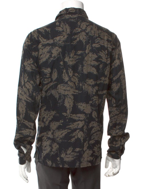 AllSaints Floral Print Long Sleeve Shirt