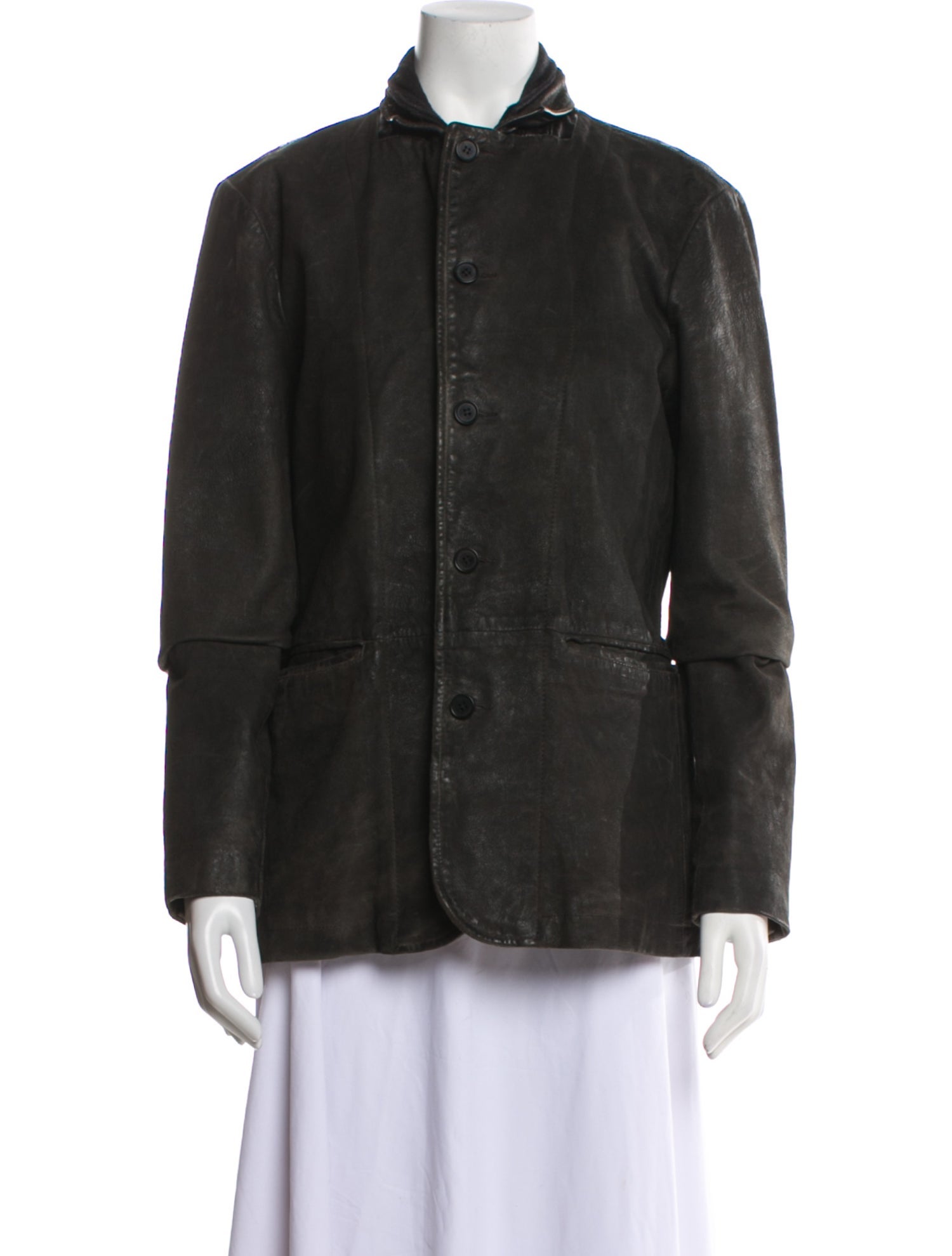 AllSaints Suede Utility Jacket