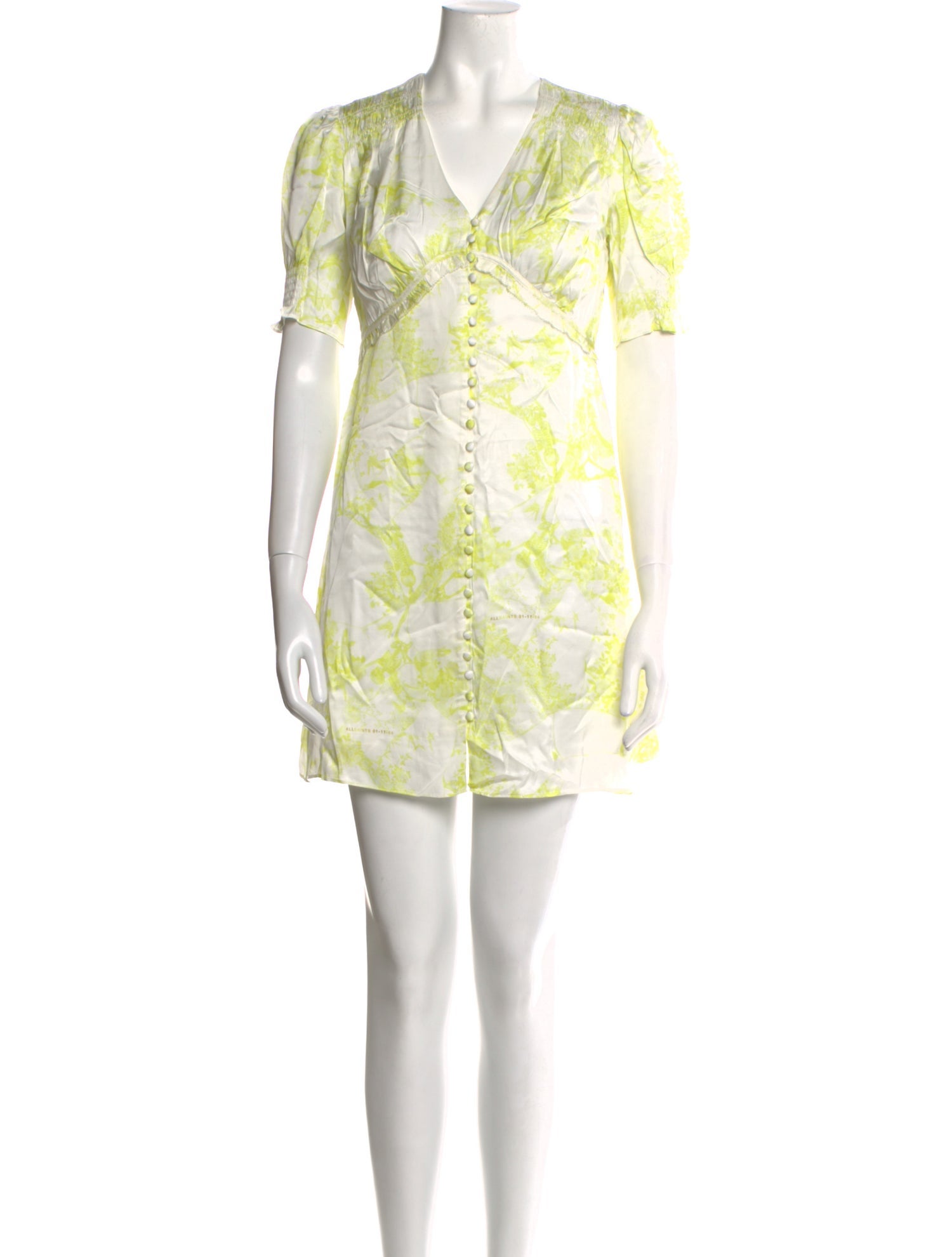 AllSaints Floral Print Mini Dress w/ Tags