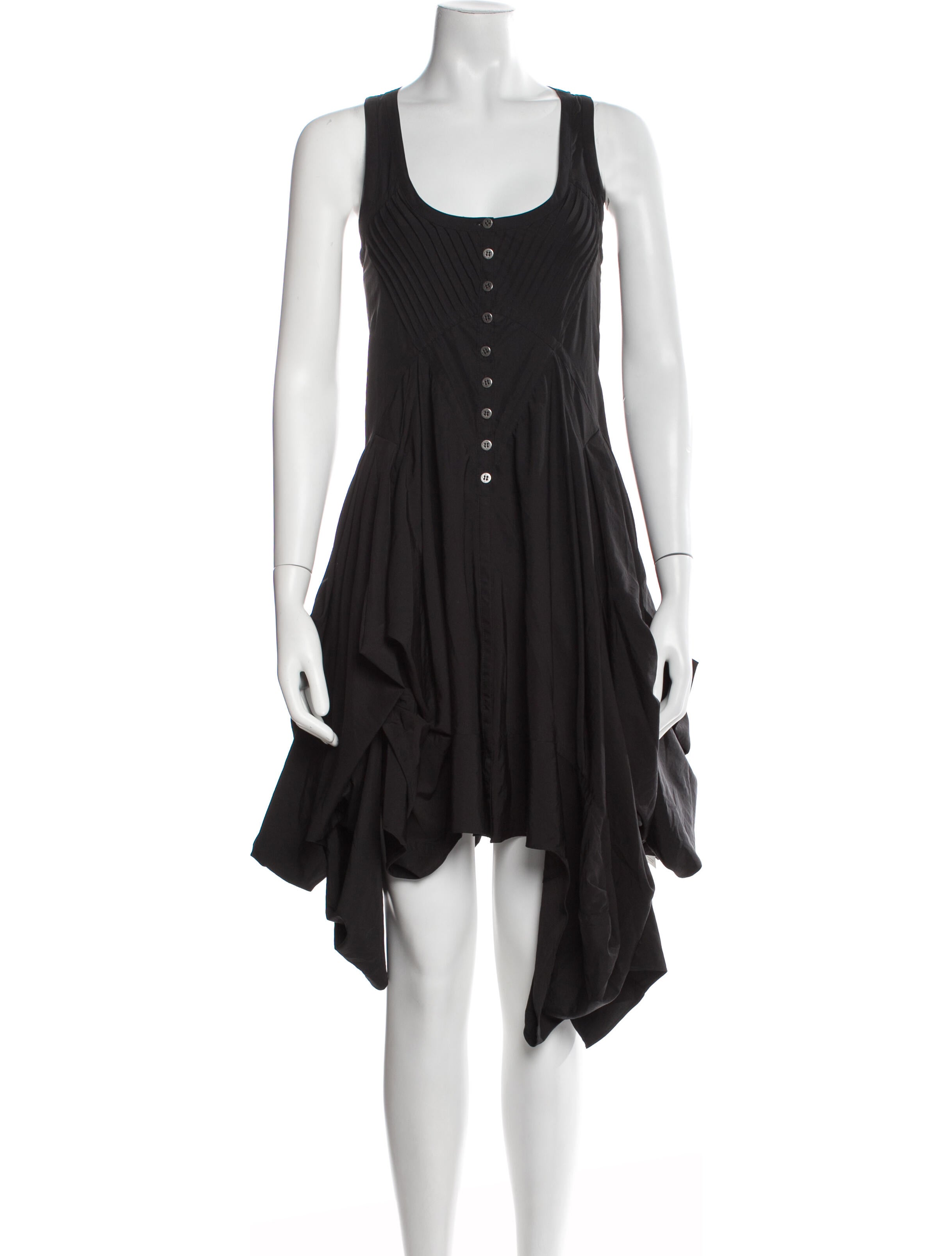 AllSaints Scoop Neck Knee-Length Dress