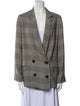 AllSaints Plaid Print Blazer