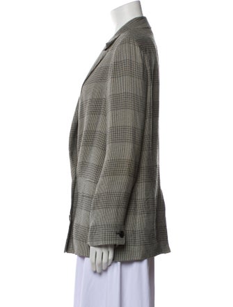 AllSaints Plaid Print Blazer