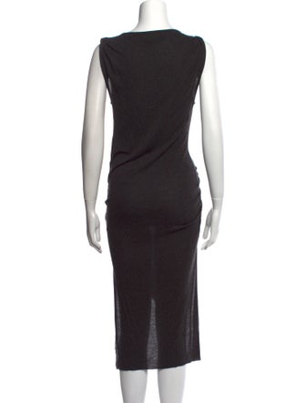 AllSaints Bateau Neckline Midi Length Dress