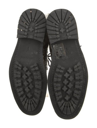 AllSaints Snakeskin Animal Print Combat Boots