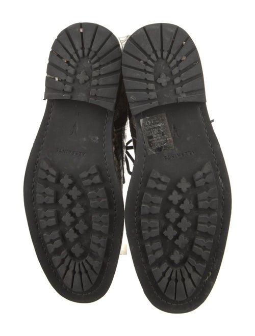 AllSaints Snakeskin Animal Print Combat Boots