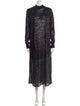 AllSaints Mock Neck Long Dress