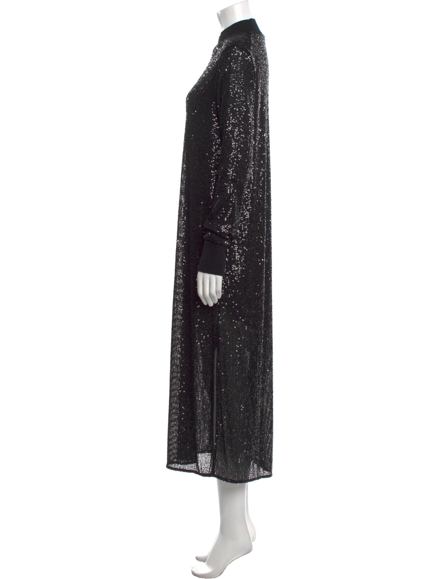 AllSaints Mock Neck Long Dress