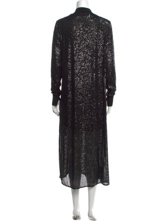 AllSaints Mock Neck Long Dress