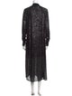 AllSaints Mock Neck Long Dress
