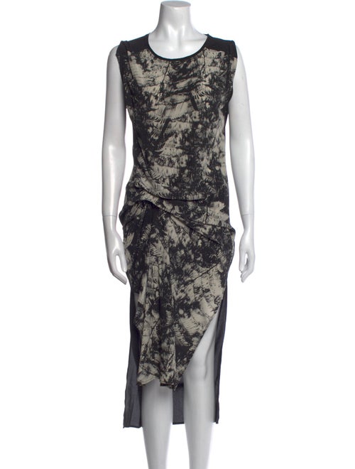 AllSaints Silk Midi Length Dress