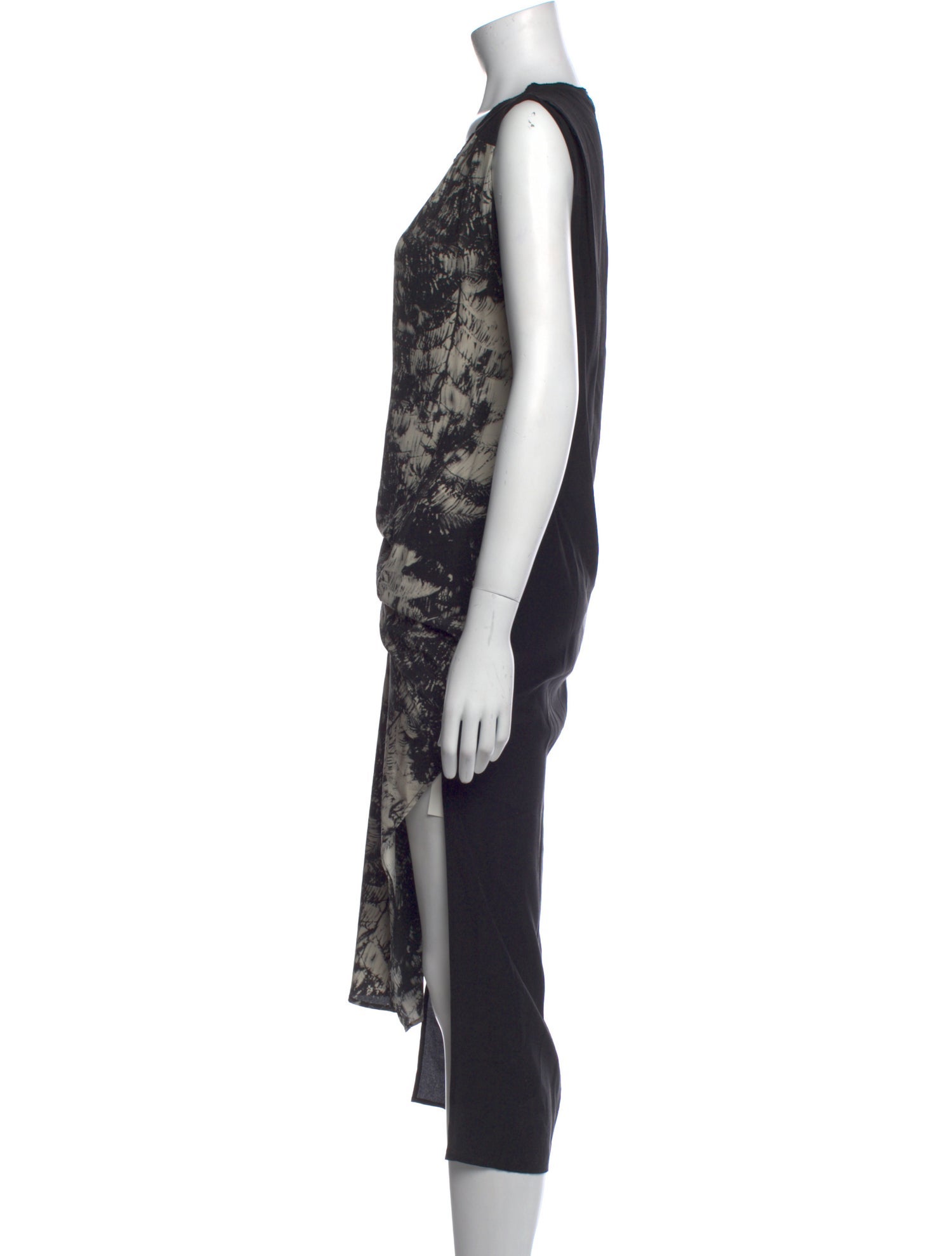 AllSaints Silk Midi Length Dress