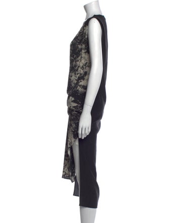 AllSaints Silk Midi Length Dress