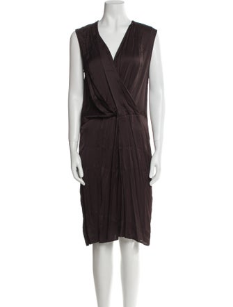 AllSaints V-Neck Knee-Length Dress