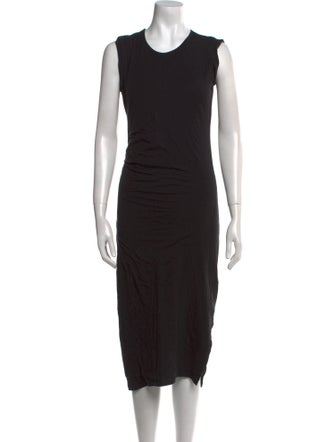 AllSaints Crew Neck Midi Length Dress